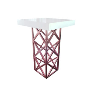 SQUARE TOP GEOMETRIC COCKTAIL PLINTH