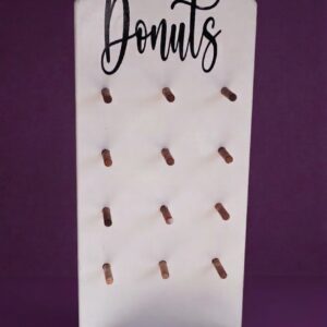 White Donut Wall Display